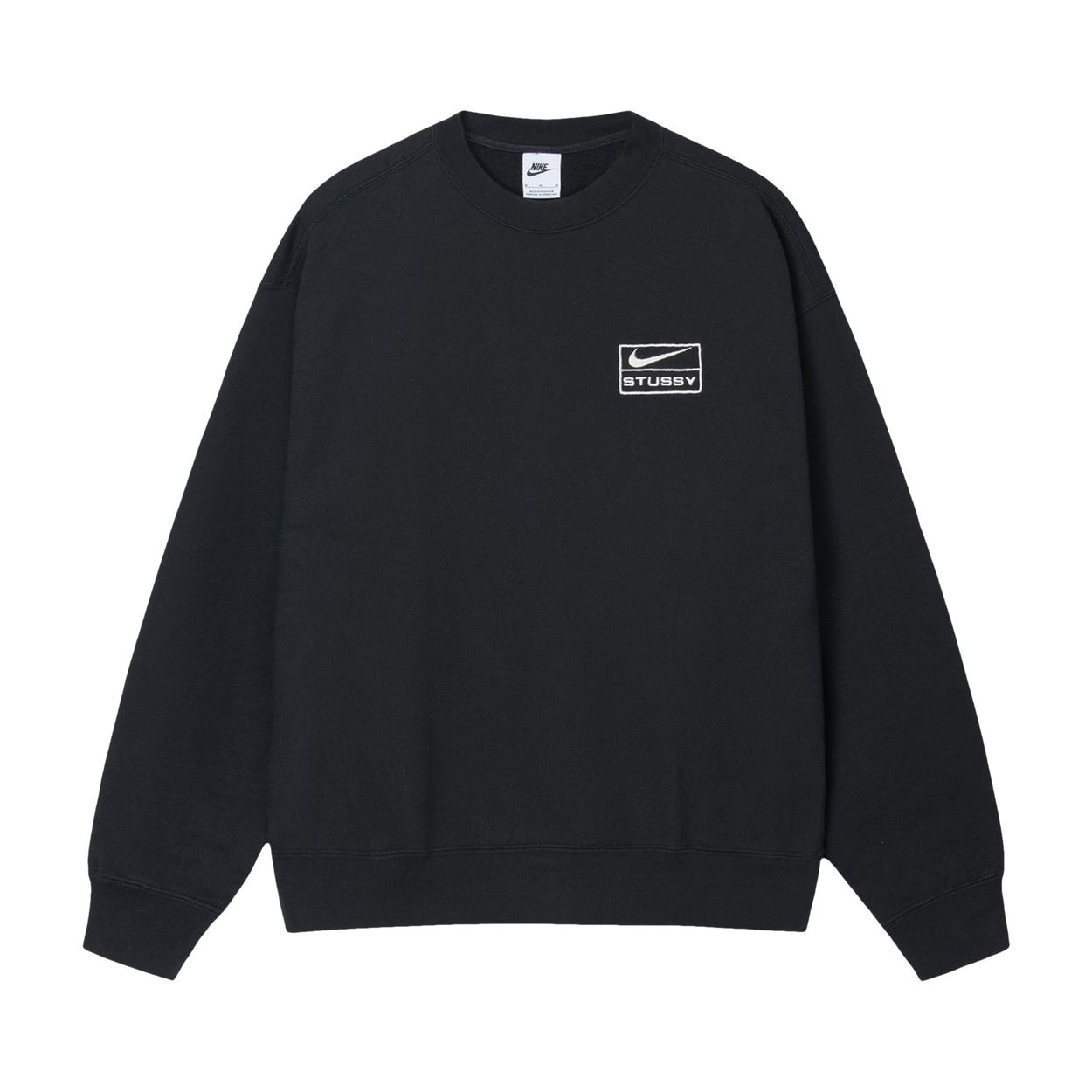 Stussy x Nike Fleece Crew 'Black'