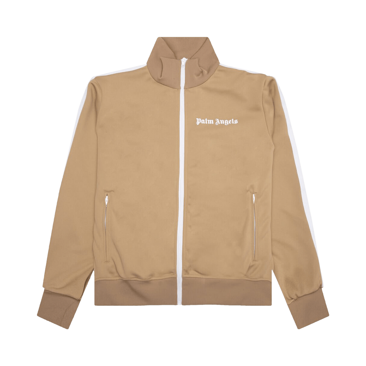 Palm Angels Classic Track Jacket 'Beige/White'