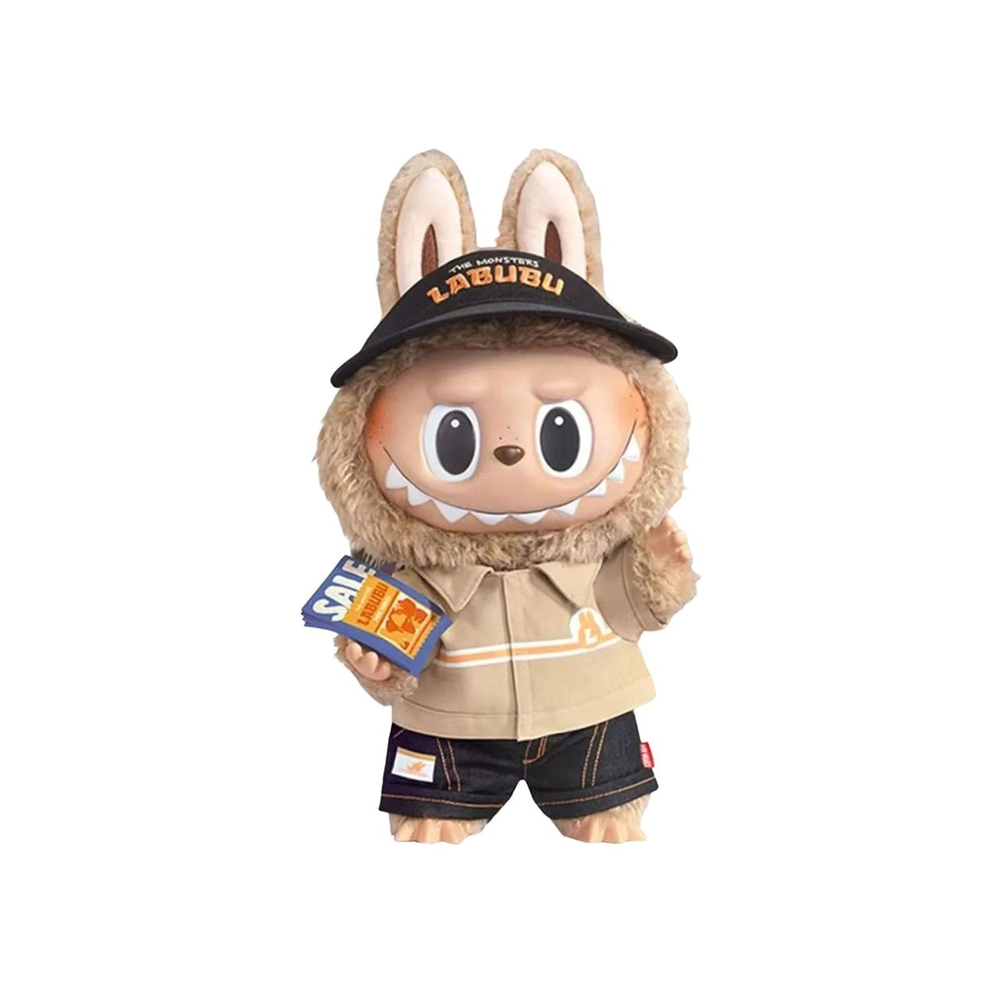Pop Mart Labubu THE MONSTERS The Naughty Cashier Vinyl Plush Doll 'Tan'