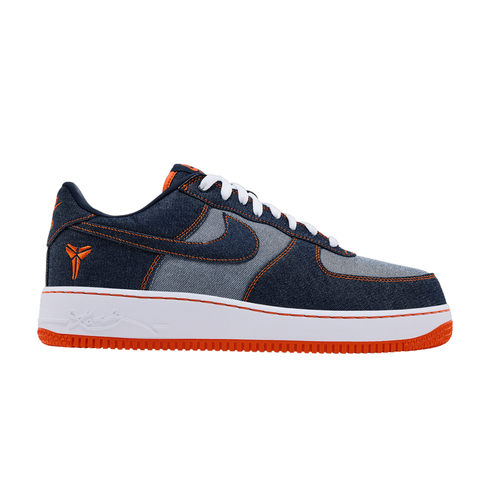 Kobe Bryant × Nike Air Force 1 Low Protro Denim "Obsidian/Safety Orange"