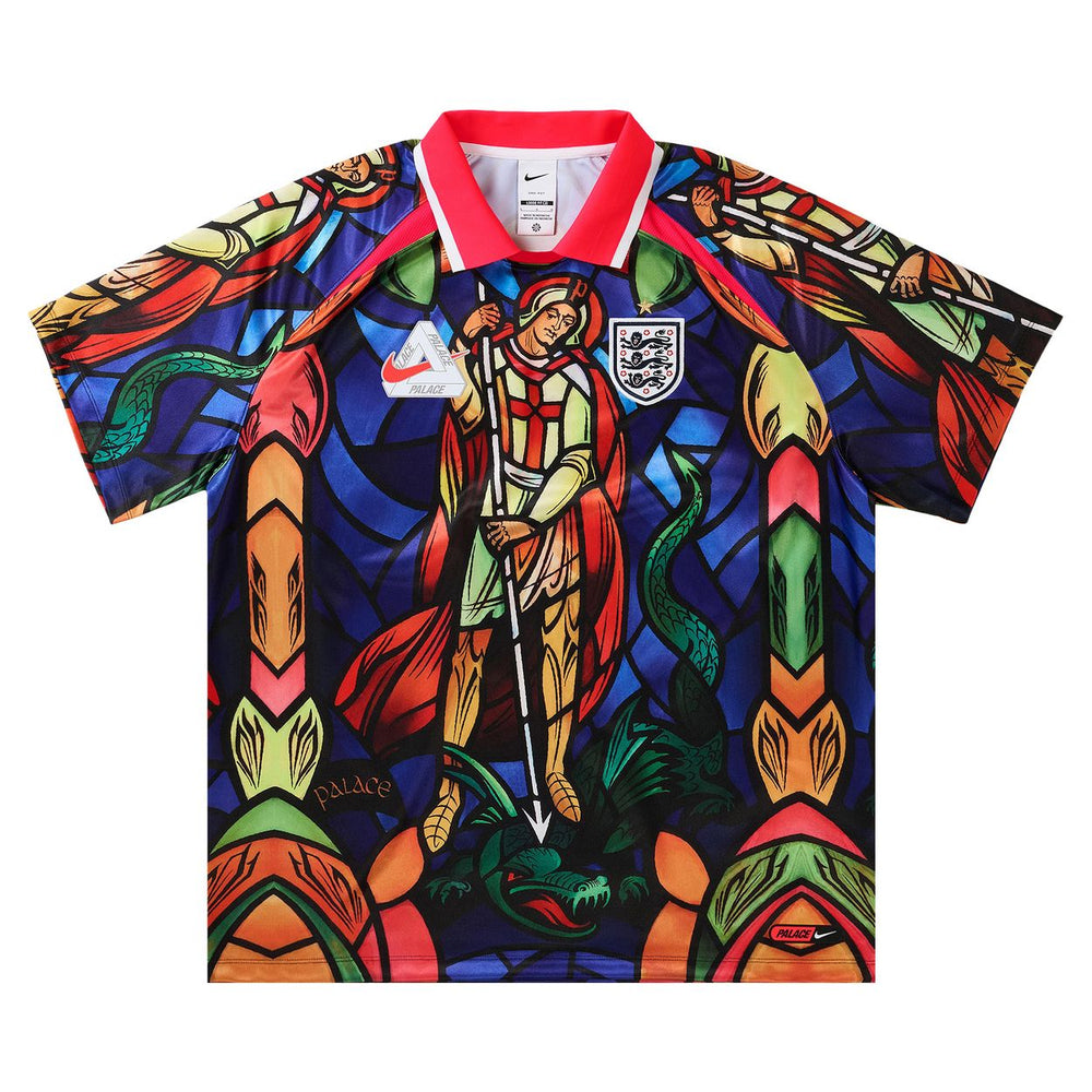 Palace x Nike England Dri-Fit Football Jersey 'Bright Crimson'