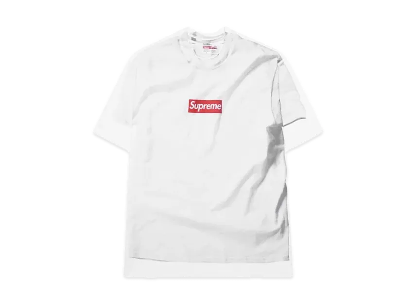 Supreme x MM6 Maison Margiela Box Logo Tee "White"