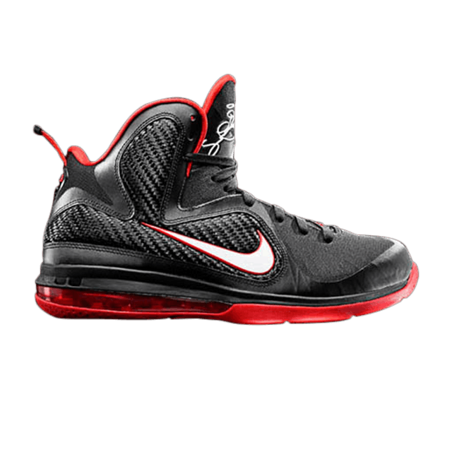 Nike LeBron 9 'Black White Red'