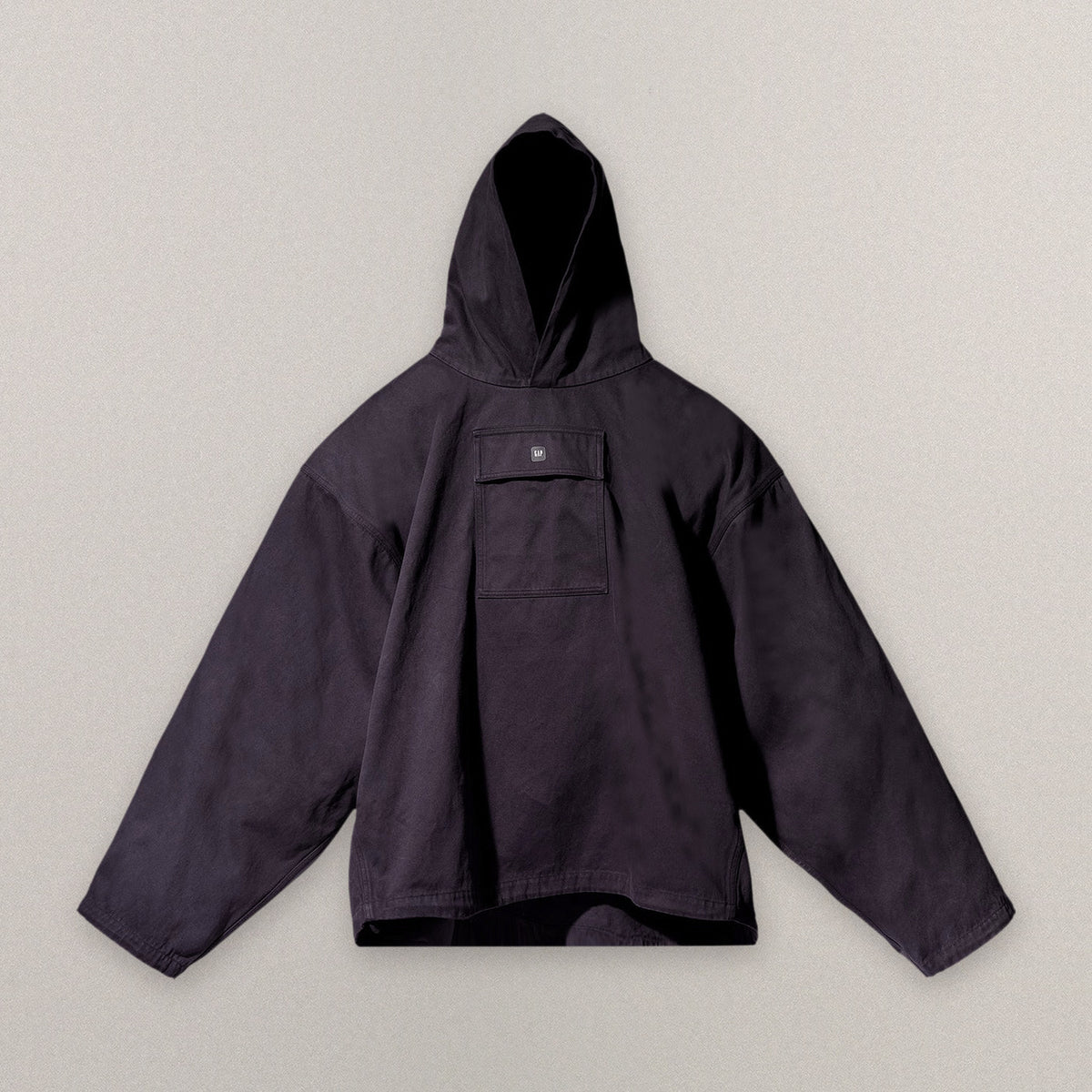 Yeezy Gap Engineered by Balenciaga Sateen Hooded Pullover 'True Black'