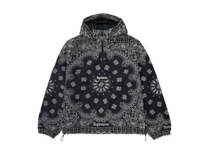 Supreme Reflective Bandana Anorak "Black"