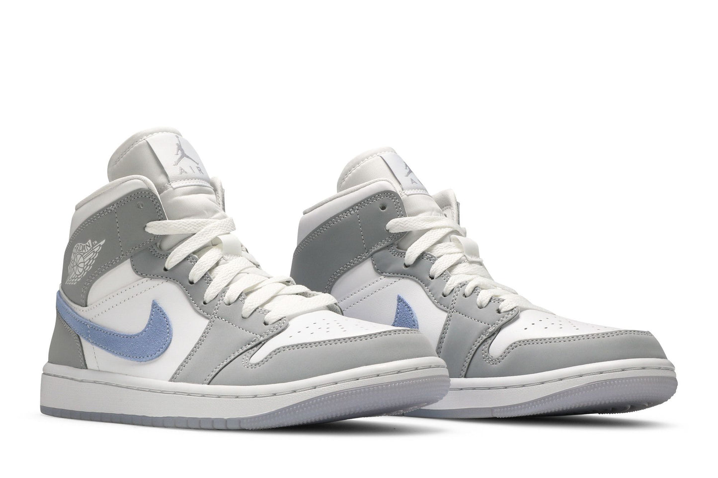 Wmns Air Jordan 1 Mid 'Wolf Grey Aluminum'