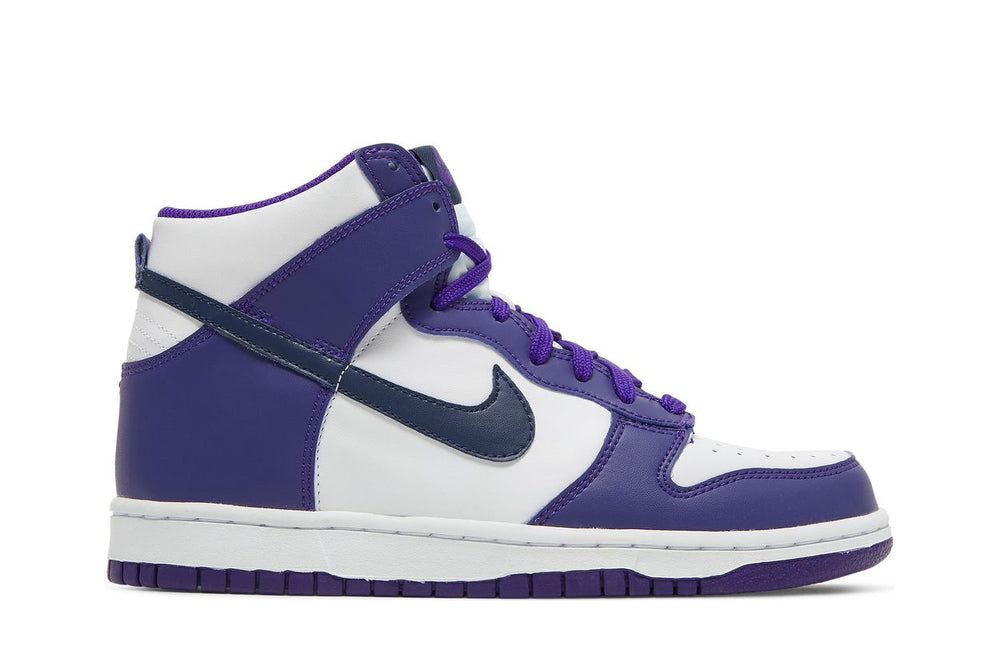 Nike Dunk High GS White Midnight Navy