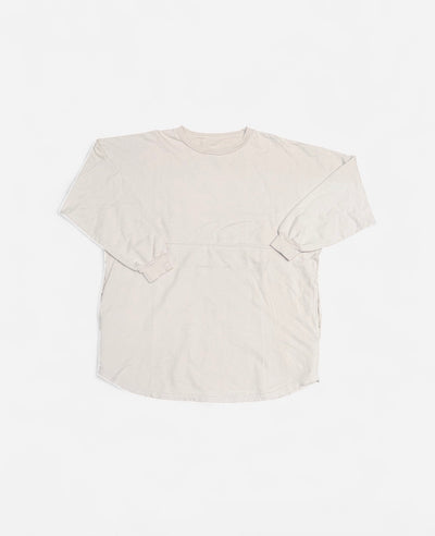 Terry Fleece Grey Oversized Longsleeve T-Shirt