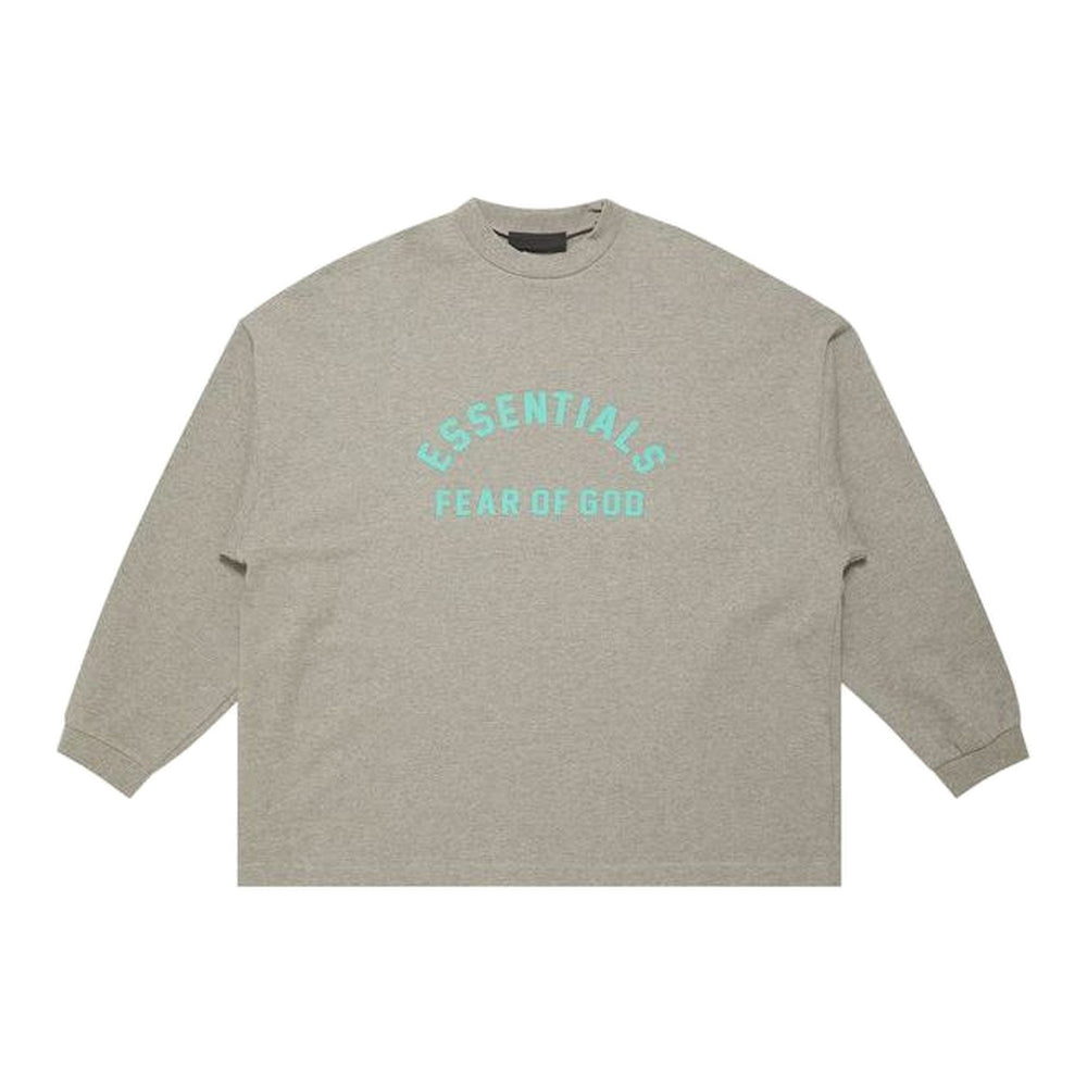 Fear of God Essentials Long-Sleeve T-Shirt 'Dark Heather Oatmeal'