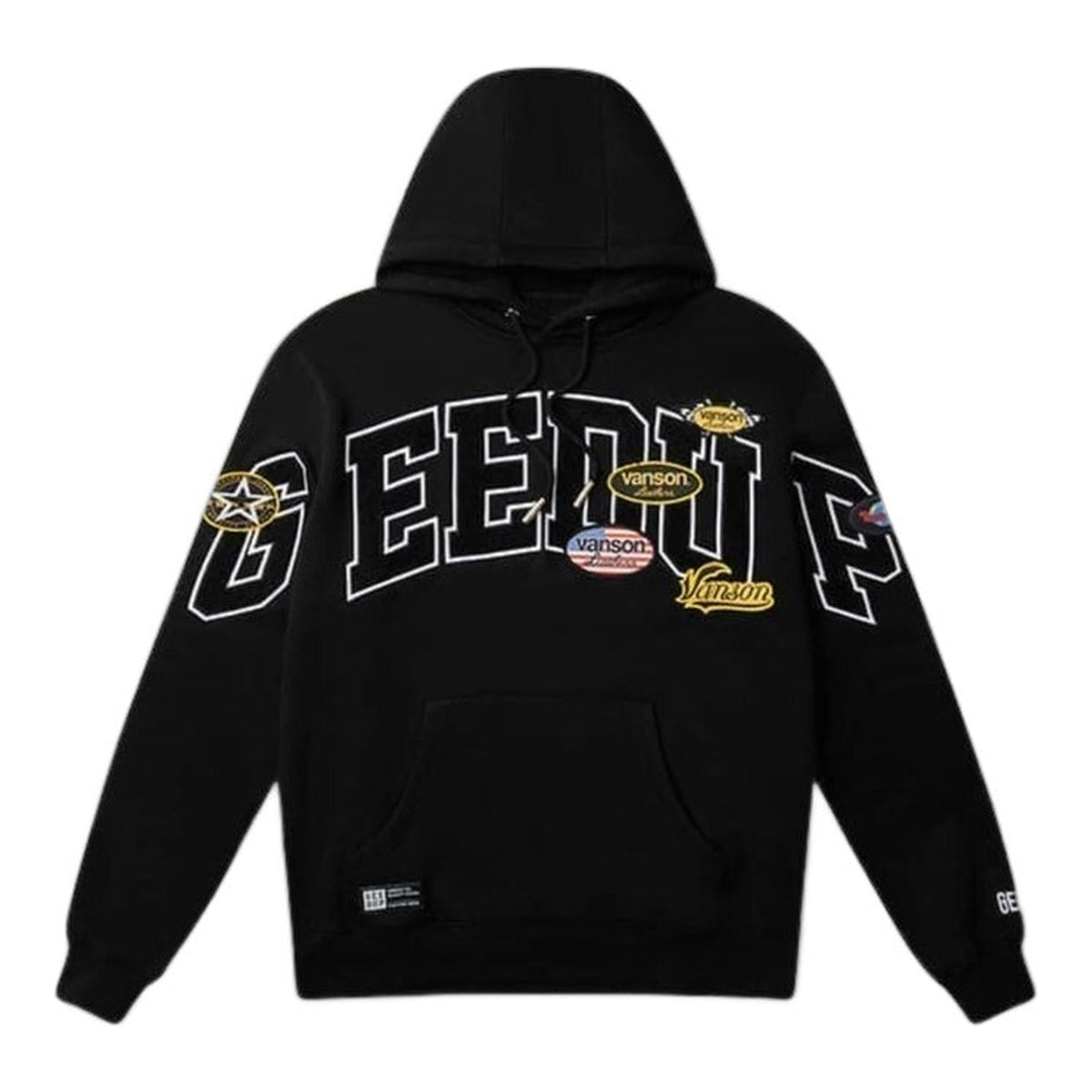Geedup Team Logo x Vanson Hoodie Black