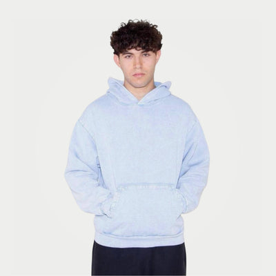 Heavy Fleece Arctic Blue Hoodie