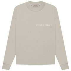 Fear of God Essentials Long-Sleeve Tee 'Smoke' view 1