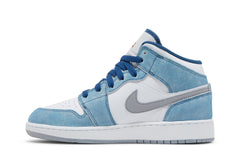 Air Jordan 1 Mid SE GS 'French Blue' view 3
