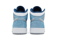 Air Jordan 1 Mid SE GS 'French Blue' view 6