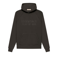 Fear of God Essentials Hoodie 'Off Black' view 1