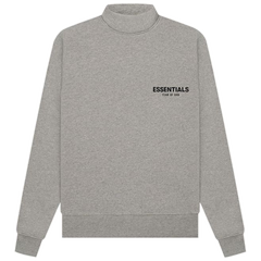 Fear of God Essentials Mockneck 'Dark Oatmeal' view 1