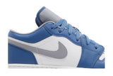 Air Jordan 1 Low GS 'True Blue Cement' view 2