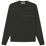Fear of God Essentials Long-Sleeve Tee 'Off Black' view 1