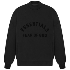Fear of God Essentials Crewneck 'Jet Black' view 1