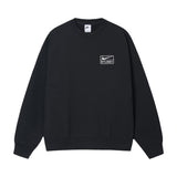 Stussy x Nike Fleece Crew 'Black' view 1