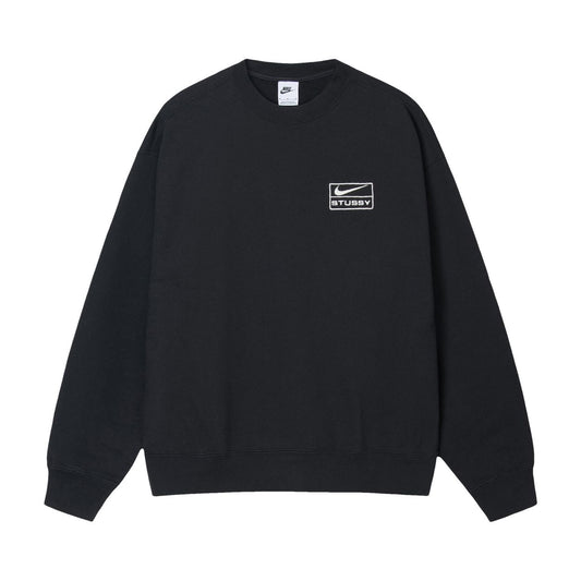 Stussy x Nike Fleece Crew 'Black'