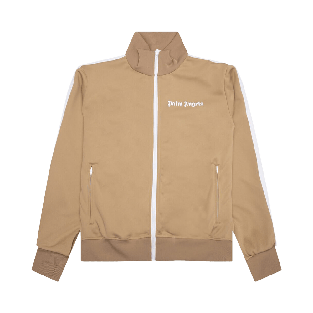Palm Angels Classic Track Jacket 'Beige/White'