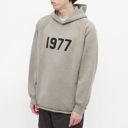 Fear of God Essentials 1977 Knit Hoodie 'Dark Oatmeal'
