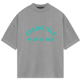 Fear of God Essentials Heavy Jersey Short-Sleeve Tee 'Dark Heather Oatmeal' view 1
