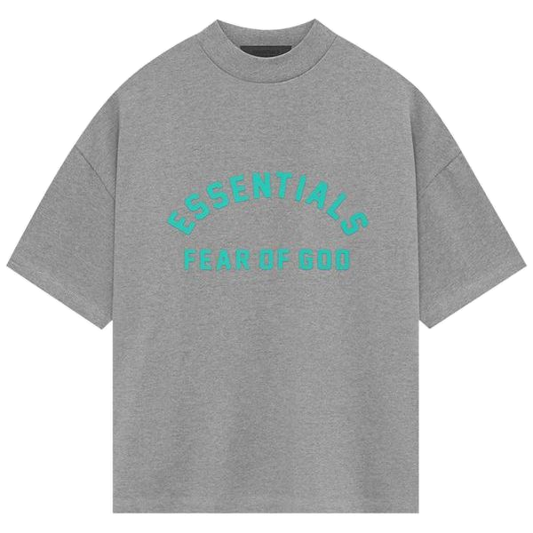 Fear of God Essentials Heavy Jersey Short-Sleeve Tee 'Dark Heather Oatmeal'