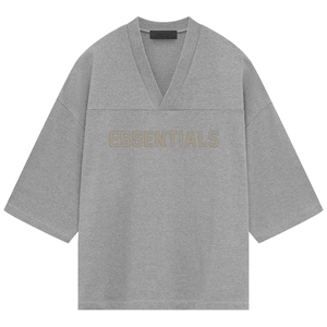 Fear of God Essentials Football Tee 'Dark Heather Oatmeal'