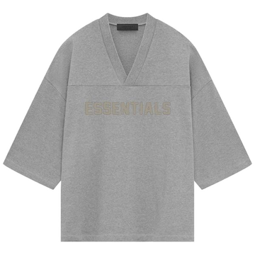 Fear of God Essentials Football Tee 'Dark Heather Oatmeal'