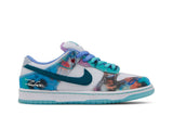 Futura Laboratories x Nike Dunk Low SB 'Bleached Aqua' view 1