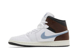 Air Jordan 1 Retro Mid SE 'Brown Blue Grey' view 4