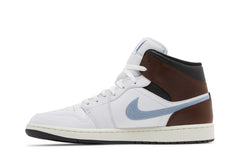 Air Jordan 1 Retro Mid SE 'Brown Blue Grey' view 3