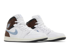 Air Jordan 1 Retro Mid SE 'Brown Blue Grey' view 8