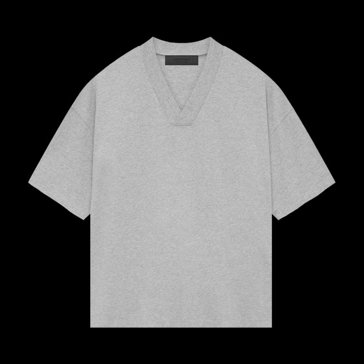 Fear of God Essentials V-Neck Tee 'Light Heather Grey'