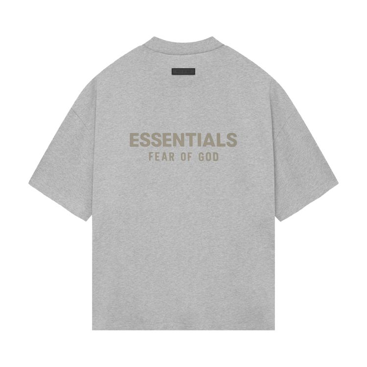 Fear of God Essentials V-Neck Tee 'Light Heather Grey'