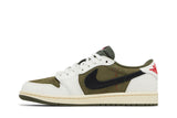 Travis Scott x Air Jordan 1 Retro Low OG SP  'Reverse Olive / Medium Olive' view 3