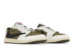 Travis Scott x Air Jordan 1 Retro Low OG SP  'Reverse Olive / Medium Olive' view 8
