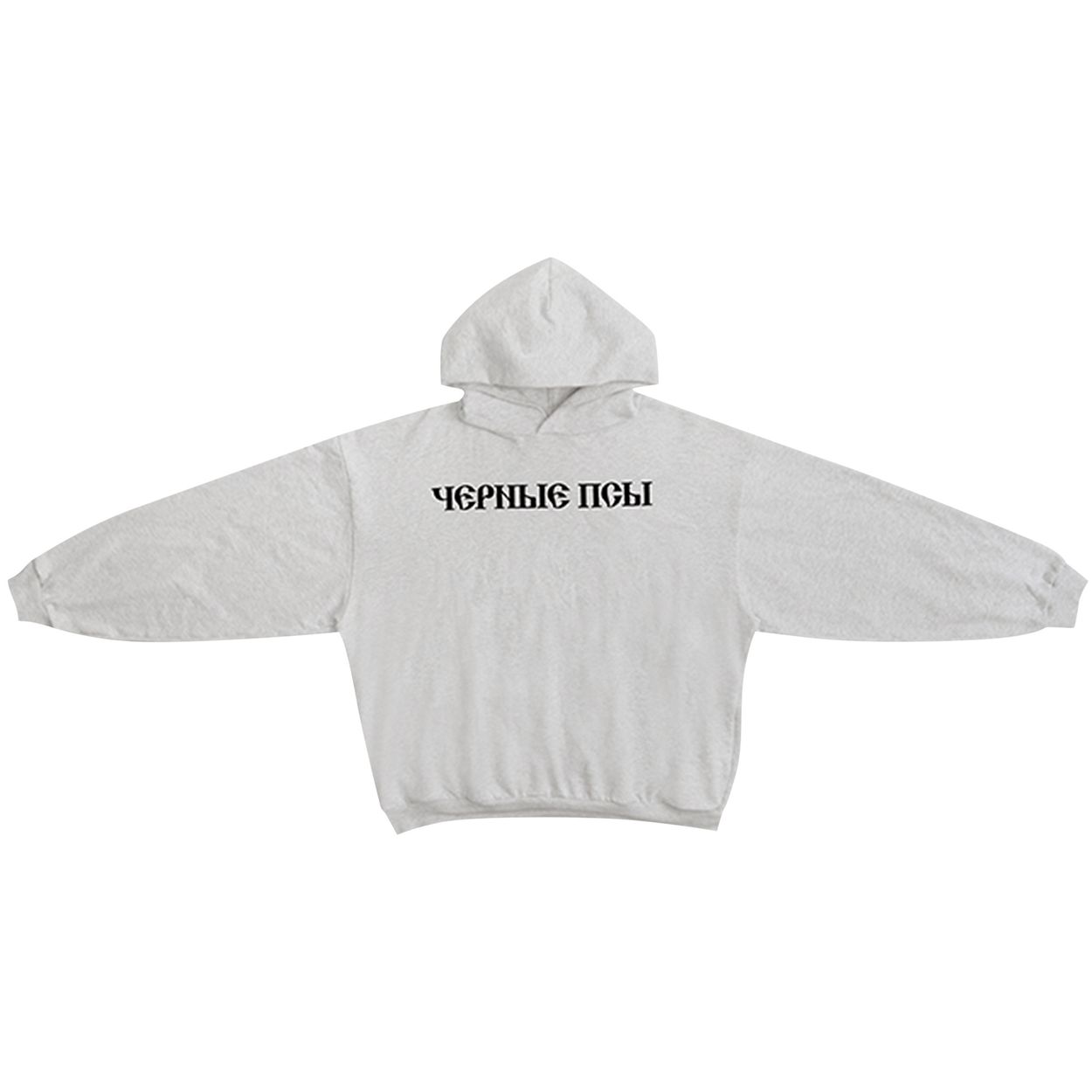YZY Gosha Black Dogs Hoodie 'Heather Grey'