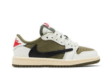 Travis Scott x Air Jordan 1 Retro Low OG SP PS 'Reverse Olive / Medium Olive' view 1