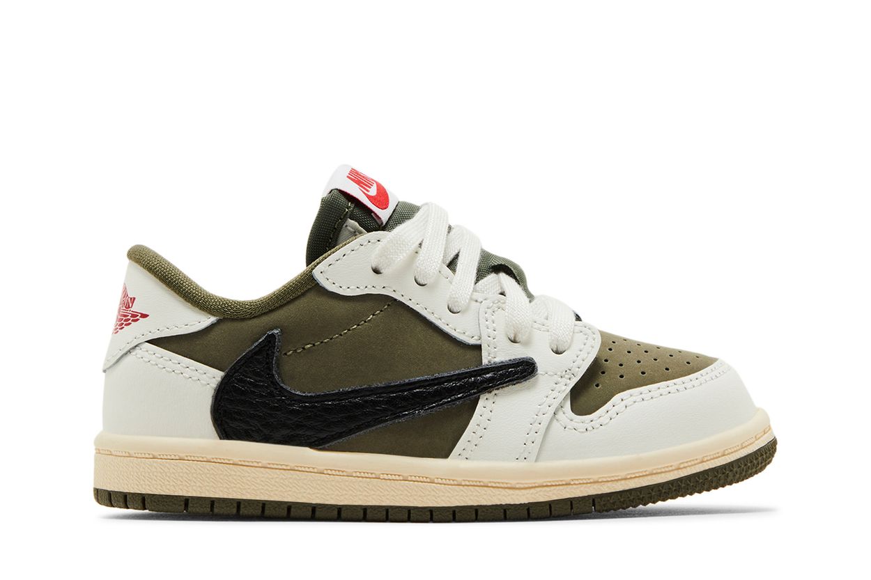 Travis Scott x Air Jordan 1 Retro Low OG SP TD 'Reverse Olive