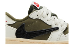 Travis Scott x Air Jordan 1 Retro Low OG SP TD 'Reverse Olive / Medium Olive' view 2