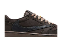 Travis Scott × Nike Air Jordan 1 Low OG SP "Velvet Brown and Dark Mocha" view 3