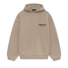 Fear of God Essentials Fleece Hoodie II 'Desert Sand' view 1