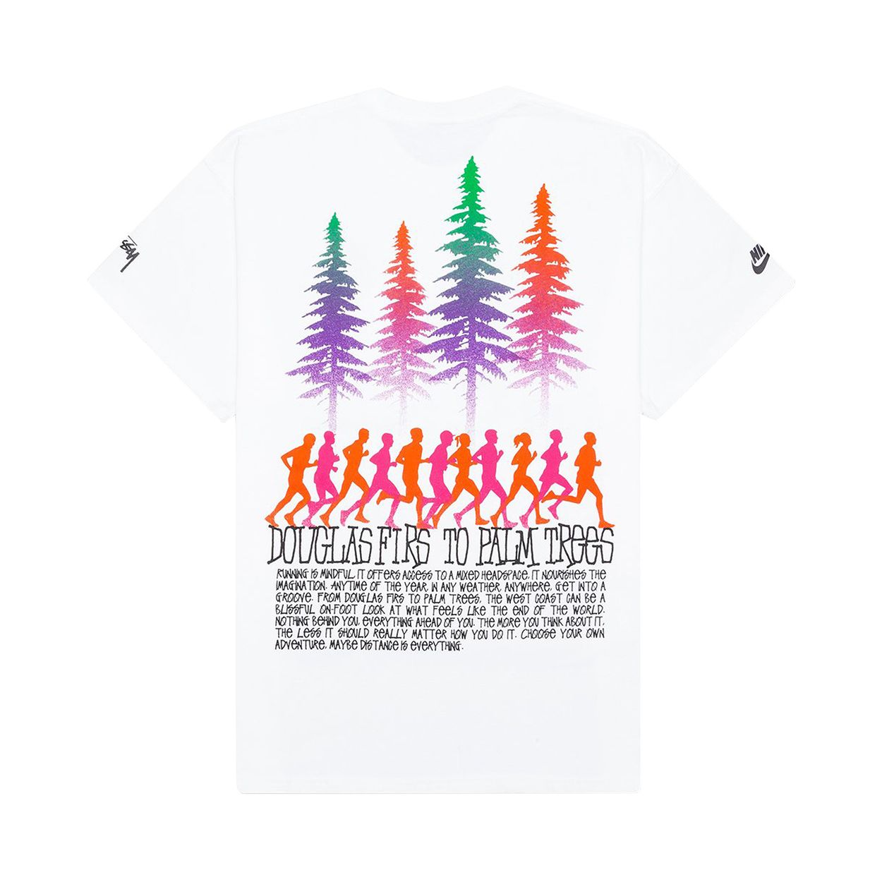 Nike x Stussy Douglas Firs To Palm Trees T-Shirt 'White' (image 3 of 3)
