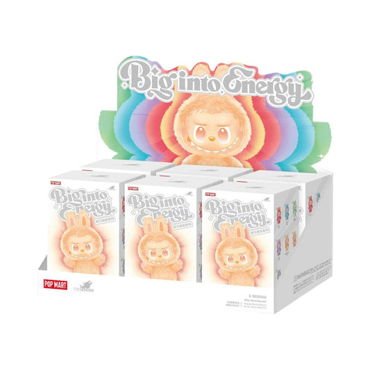 Pop Mart Labubu THE MONSTERS Big into Energy Series Vinyl Plush Sealed Whole Set 'Mystery' (6 Blind Boxes)