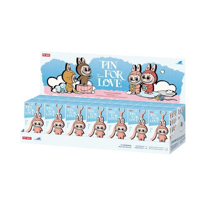 Pop Mart Labubu THE MONSTERS Pin for Love Series N-Z Vinyl Plush Pendant Sealed Whole Set (14 Blind Boxes) 'Mystery'