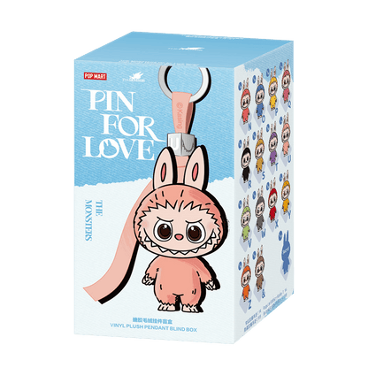 Pop Mart Labubu THE MONSTERS Pin for Love Series N-Z Vinyl Plush Pendant Blind Box 'Mystery'