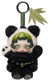 SKULLPANDA Lazy Panda Plush Doll Pendant view 1